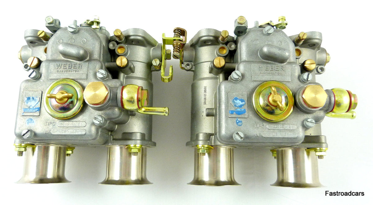 LOTUS TWINCAM/FORD X/F WEBER 40 DCOE 18K GENUINE CARBS with 3.5 AUX. VENTURIS