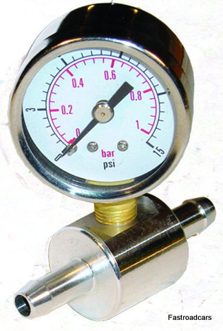 FUEL PRESSURE GAUGE & ADAPTOR TEST KIT CARBURETTOR NEW
