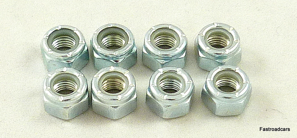WEBER DCOE x2 STUD MOUNTING LOCK NUTS 5/16 UNF SET OF 8 NEW
