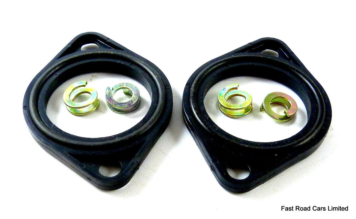 WEBER/DELLORTO 45 DCOE/DHLA INLET MANIFOLD PLATES & O RINGS PAIR GENUINE REDLINE