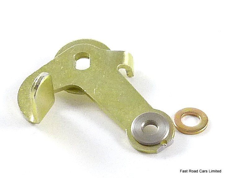 WEBER 40/45 DCOE CARB THROTTLE LEVER LOTUS TYPE NEW WITH INSERT FOR ROD FITMENT