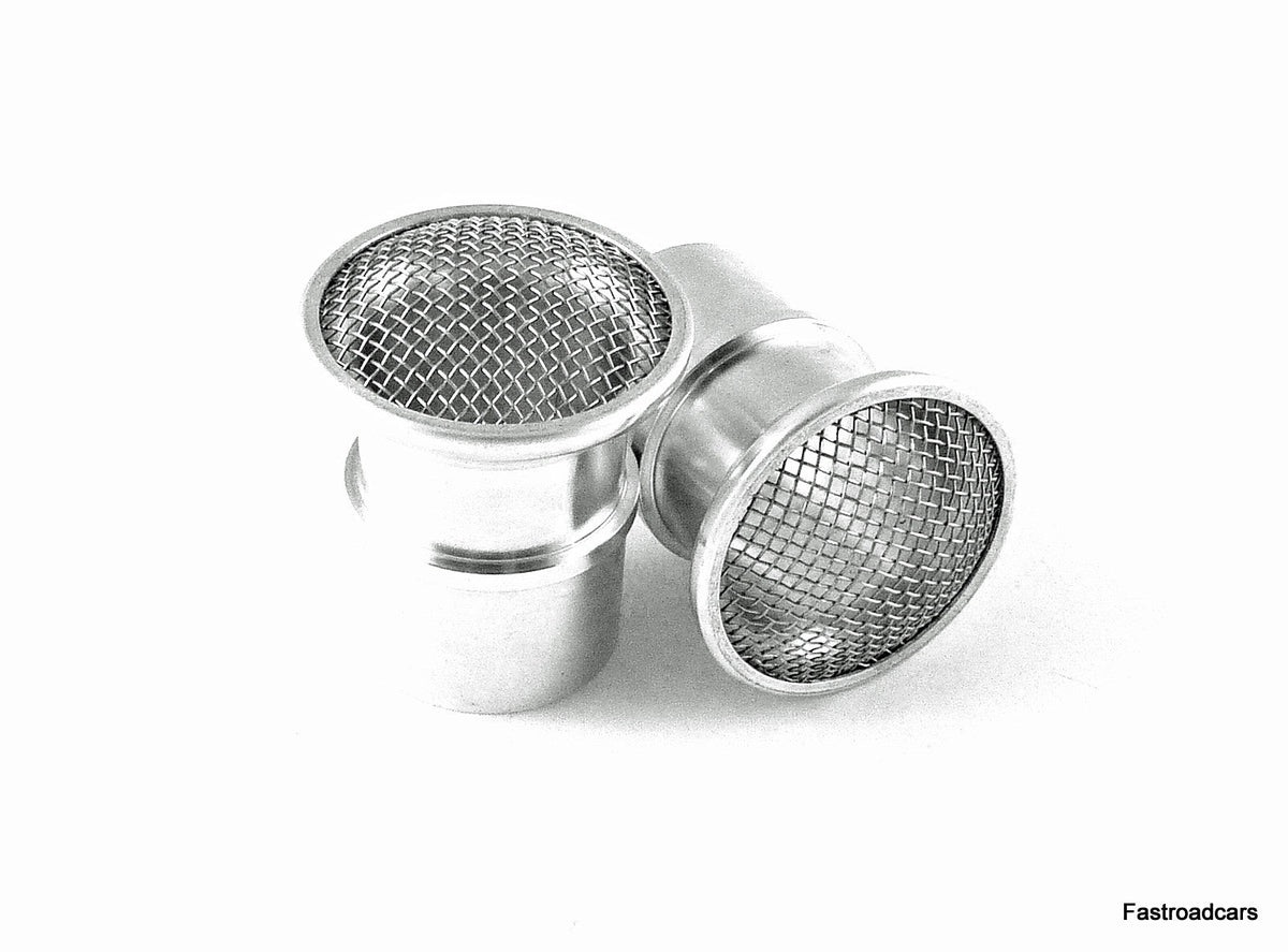 WEBER 40 DCOE RAMPIPE/AIRHORN 30mm WITH MESH COVER PAIR