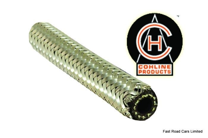 STAINLESS 8mm(id) FUEL HOSE R9 SPEC COHLINE FOR CARBS & INJECTION 1 METRE