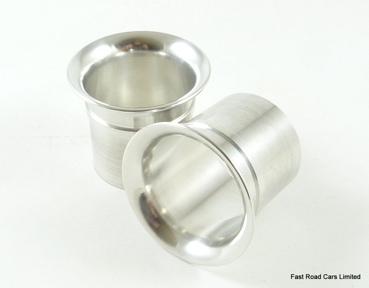 WEBER 45 DCOE 16mm RAMPIPES/AIRHORNS/TRUMPETS PAIR ALLOY FREE POSTAGE UK