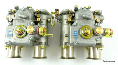 LOTUS TWINCAM/FORD X/F  WEBER 40 DCOE 18K GENUINE CARBS with 3.5 AUX. VENTURIS