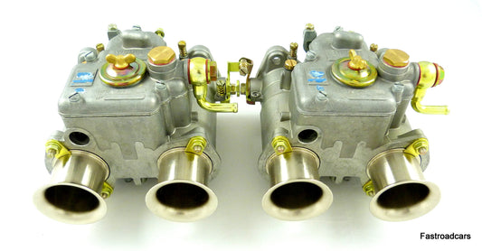 LOTUS TWINCAM/FORD X/F  WEBER 40 DCOE 18K GENUINE CARBS with 3.5 AUX. VENTURIS