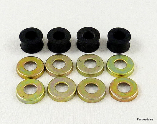 WEBER DCOE 40/45/48 MOUNTING RUBBERS & CUPS SINGLE CARB/CARBURETTOR