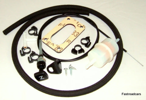 WEBER 32/36 DGV 5A CARBURETTOR FIT KIT FORD X/FLOW WITHOUT RETURN TO TANK KIT