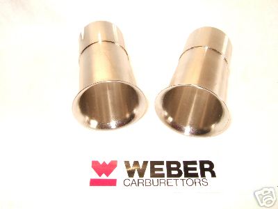 WEBER 45 DCOE 60mm RAMPIPES PAIR GENUINE FACTORY PARTS 52840.001 £29.97