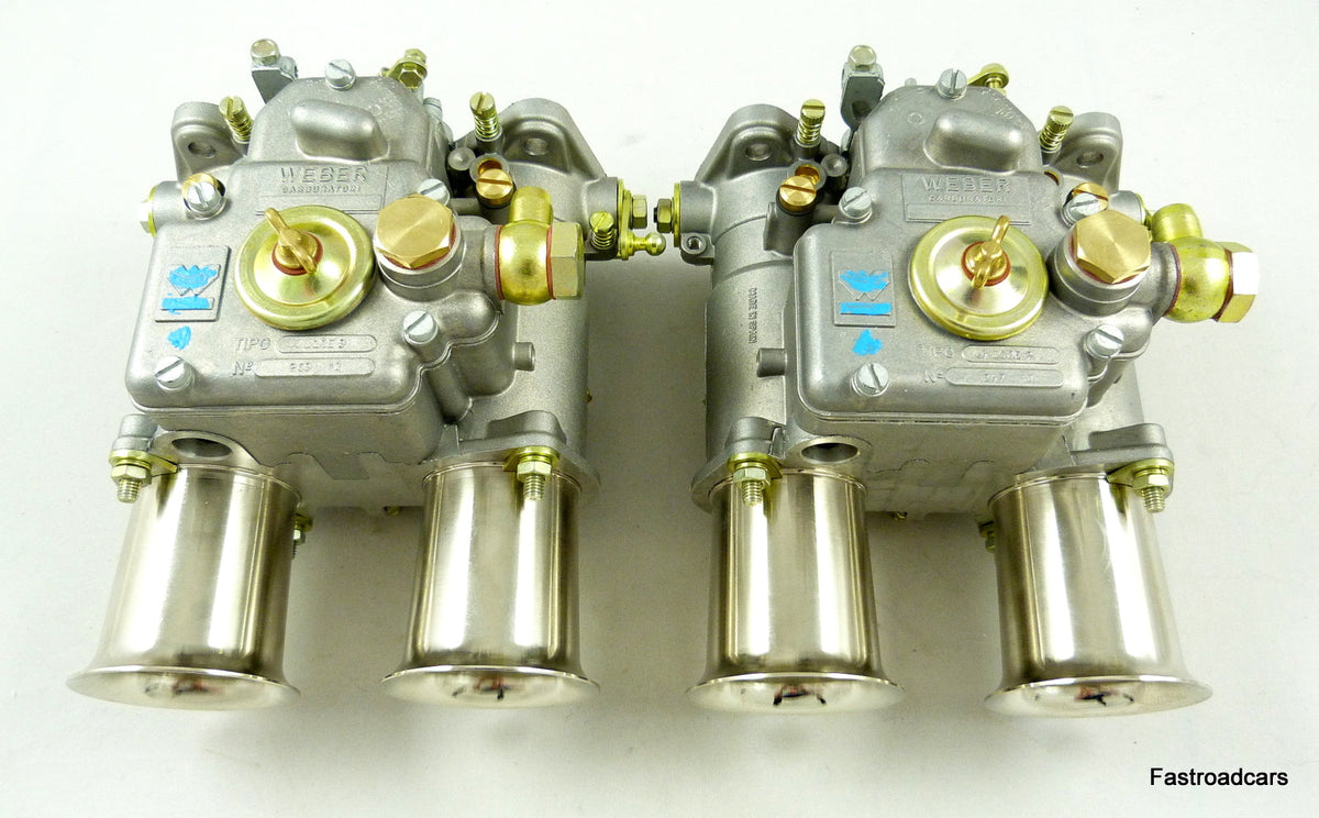 WEBER 45 DCOE 9 CARBURETTORS GENUINE PAIR FACTORY SPEC HISTORIC/ROAD/RACE