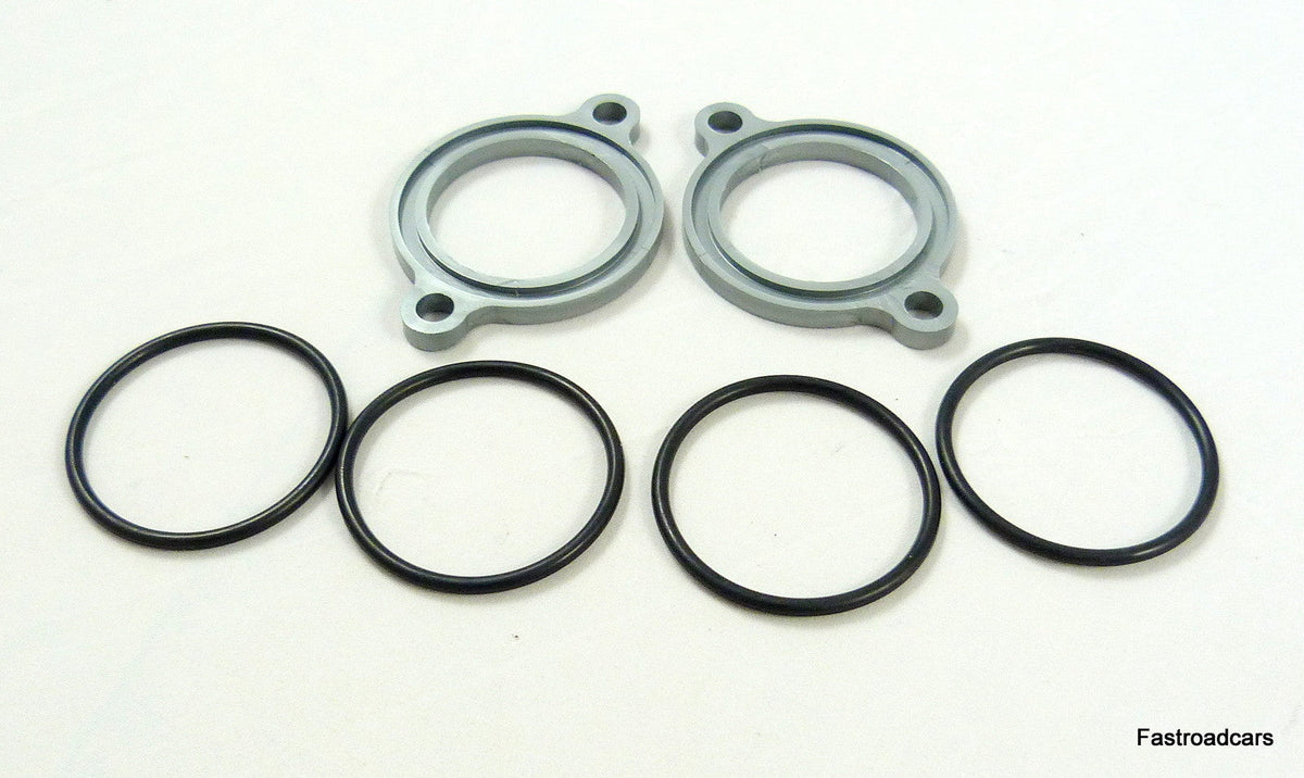 WEBER/DELLORTO 40 DCOE/DHLA INLET MANIFOLD PLATES & O RINGS PAIR