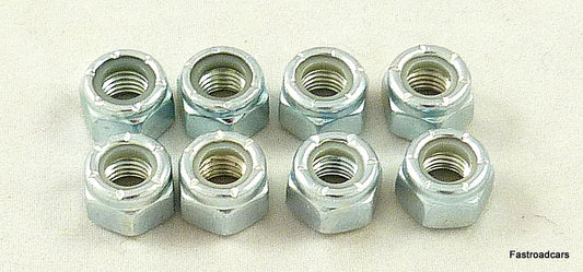 WEBER DCOE x2 STUD MOUNTING LOCK NUTS 5/16 UNF SET OF 8 NEW