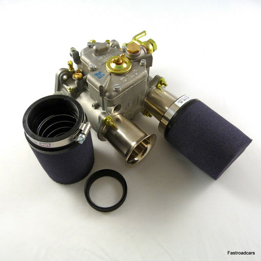 WEBER  45 DCOE CARB/CARBURETTOR AIRHORNS/RAMPIPES  FILTER SOCKS PAIR TAILOR FIT
