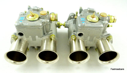 WEBER 45 DCOE 9 CARBURETTORS GENUINE PAIR FACTORY SPEC HISTORIC/ROAD/RACE