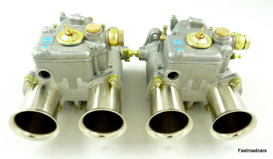 WEBER 45 DCOE 9 CARBURETTORS GENUINE PAIR FACTORY SPEC HISTORIC/ROAD/RACE