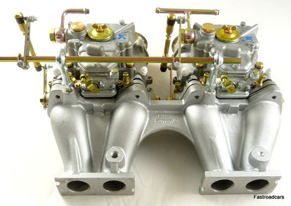 FORD 1500 PRE X/FLOW CORTINA ANGLIA.KITCAR.WEBER 40 DCOEx2 KIT ROD LINKAGE £1497