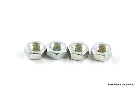 WEBER DCOE/IDF/DCNF 7mm CARBURETTOR THROTTLE SPINDLE SHAFT NUTS x4 NOT GENUINE