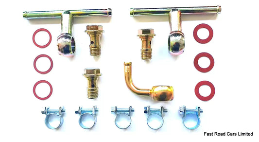 WEBER 40.45.48 DCOE & 48 DCO/SP CARBURETTOR TRIPLE FUEL UNION KIT OE QUALITY