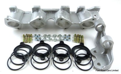 VAUXHALL NOVA 1.6 GTE OPEL CORSA A GSi MANIFOLD ROUND PORT WEBER 40 DCOE x2 NOS