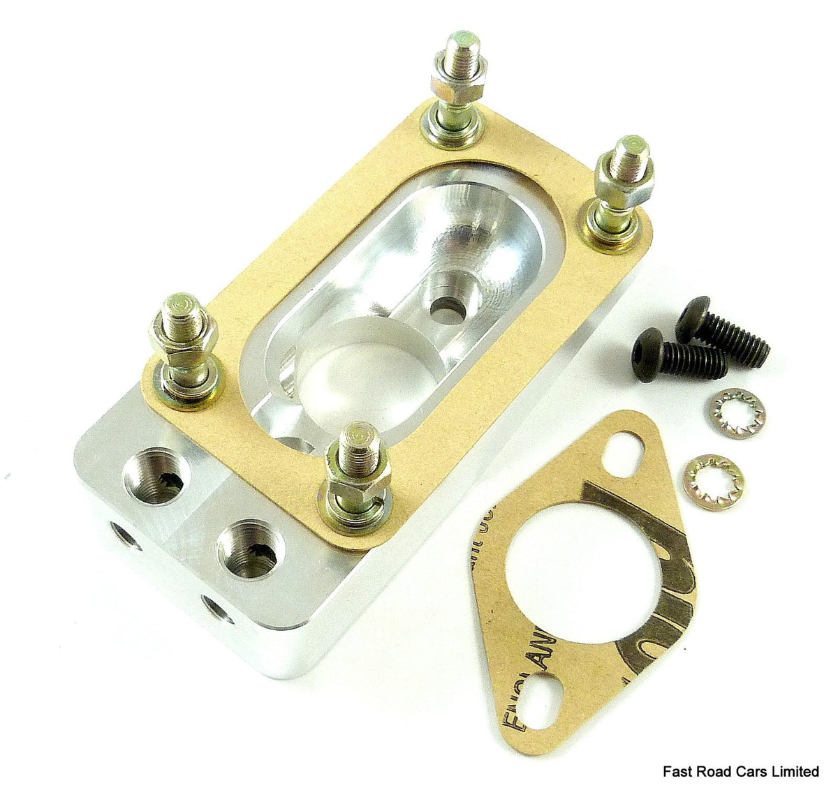 WEBER DGV & DCD SAAB/FORD NEW INLET MANIFOLD ADAPTOR 2 STUD 62mm TO 4 STUD