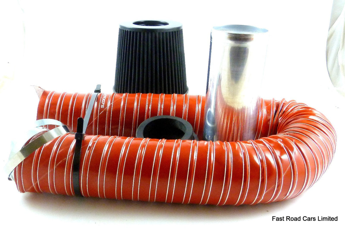 WEBER DGV.DGAV.DGAS.DGMS.DMTL. PLENUM COLD AIR KIT 76mm INTERNAL PIPE BORE RED