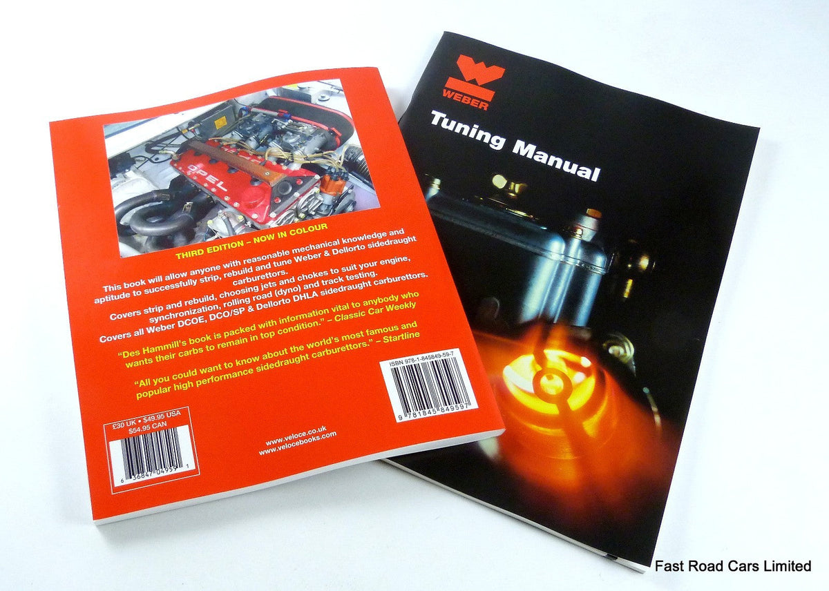 WEBER CARBURETTOR OFFICIAL TUNING MANUAL NEW & SPEEDPRO WEBER/DELLORTO BOOK NEW