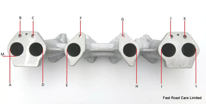 DATSUN 240Z/260Z/280Z  WEBER 45 DCOE 152G CARBURETTOR INLET MANIFOLD & LINKAGE