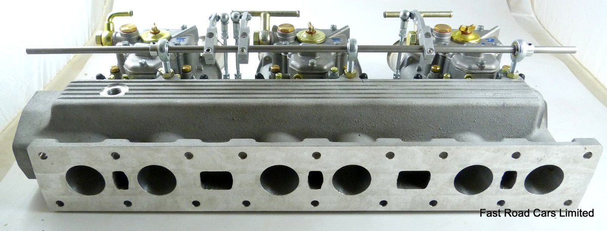 JAGUAR E TYPE 3.8/4.2 WEBER 45 DCOE 152G CARBURETTORS/MANIFOLD & LINKAGE £2897