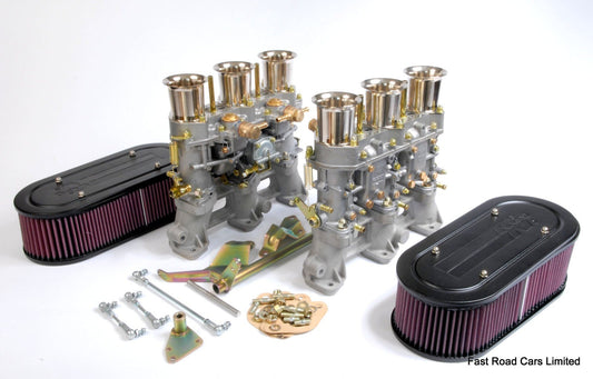 PORSCHE 911 3.0 WEBER 46 IDA 3C CARBURETTORS, MANIFOLDS, LINKAGE, AIR FILTERS
