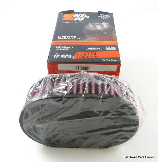 K&N AIR FILTER WEBER 34 ICH.ICT 52mm NECK CLAMP FIT VW.SAAB. RU-071V