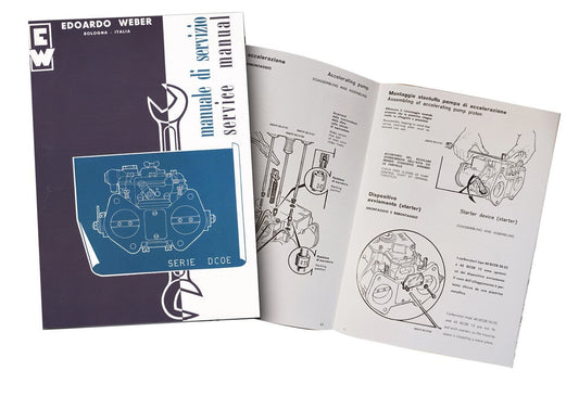 WEBER CARBURETTOR DCOE SERVICING  MANUAL NEW