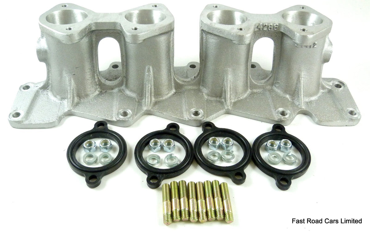 FORD ZETEC MANGOLETSI NEW INLET MANIFOLD 4286-45 WEBER 45 DCOE x2 with fit kit