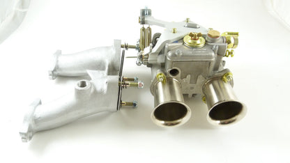 MINI/METRO 1275cc WEBER 45 DCOE CARBURETTOR MANGOLETSI LONG MANIFOLD & LINKAGE