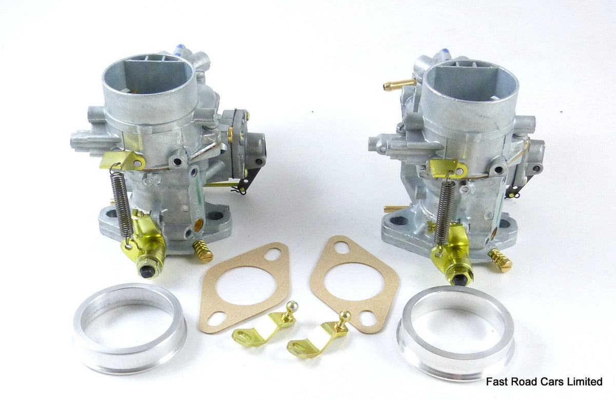 VW AIR COOLED WEBER 34 ICT GENUINE PAIR CARBURETTORS UPGRADED JETTING & EXTRAS