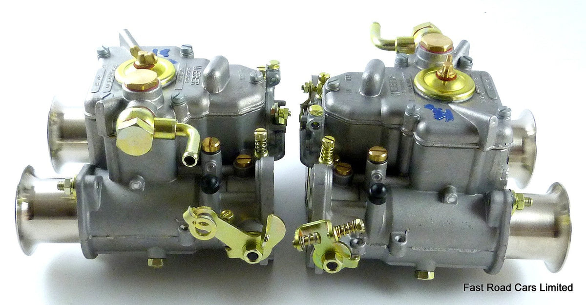 LOTUS TWINCAM  GENUINE WEBER 40 DCOE 151  MATCHED PAIR CARBURETTORS +ADJ LEVER