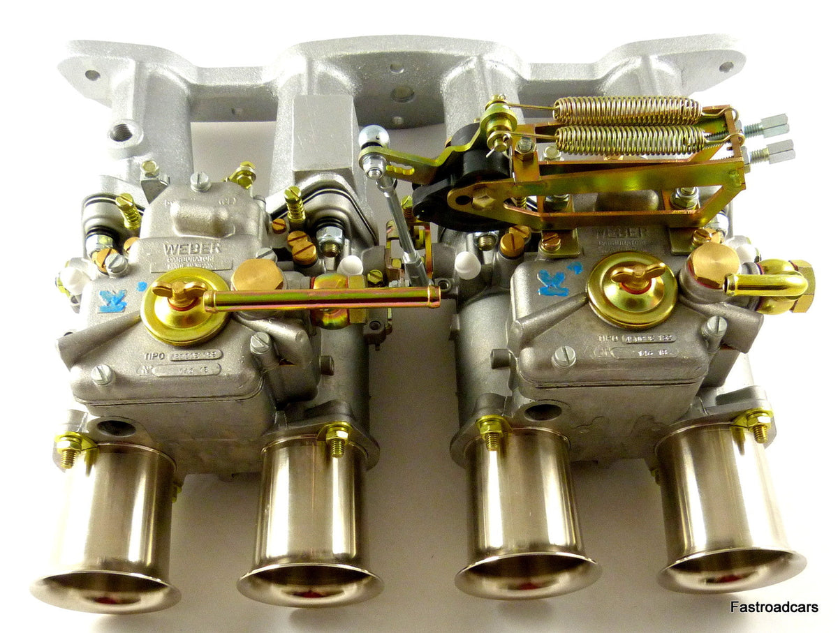 FORD CORTINA 2.0 OHC PINTO WEBER TWIN 45 DCOE CARBURETTOR KIT  READY ASSEMBLED