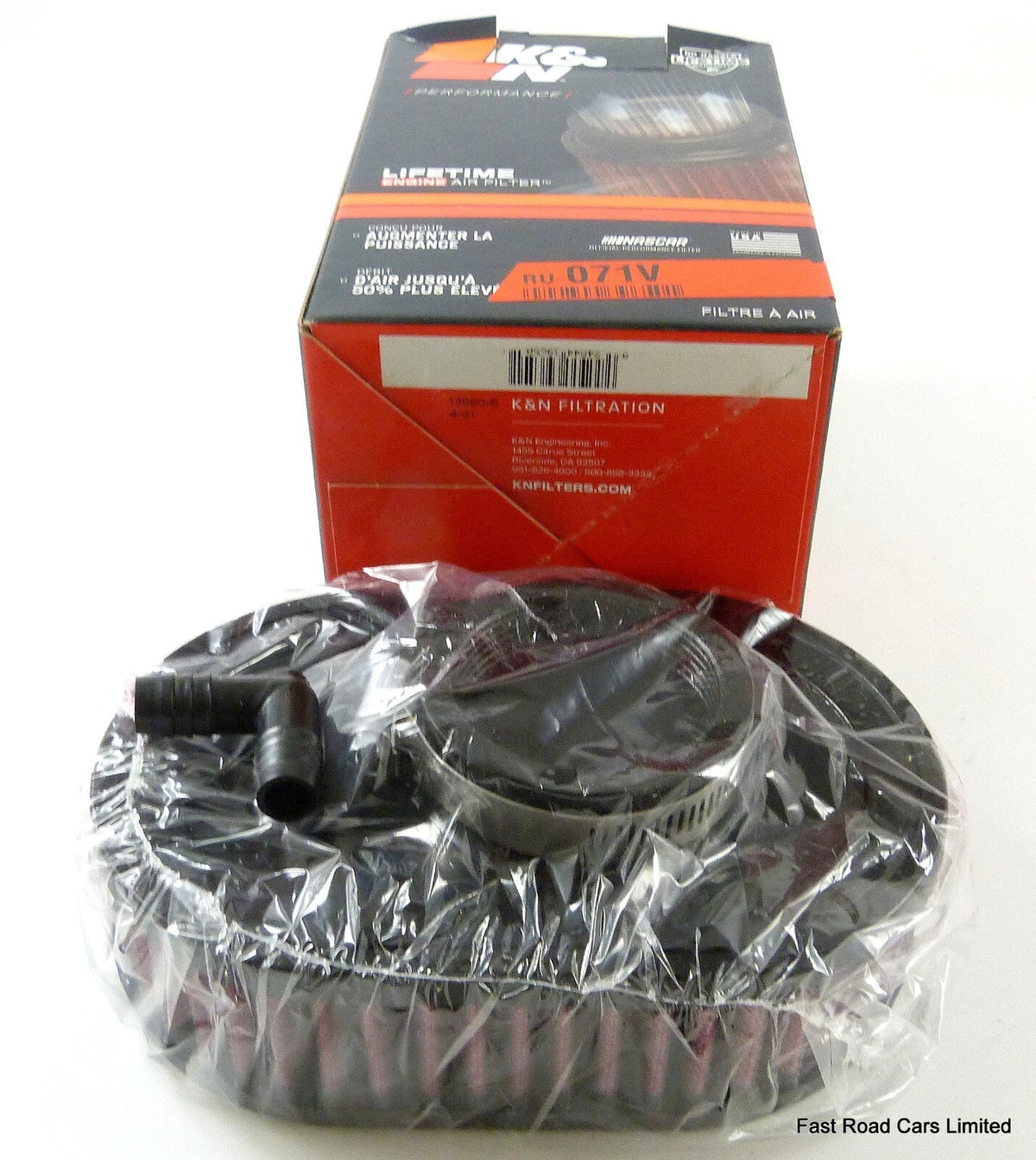K&N AIR FILTER WEBER 34 ICH.ICT 52mm NECK CLAMP FIT VW.SAAB. RU-071V