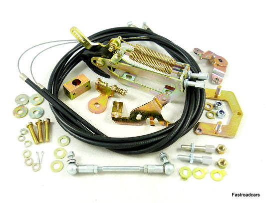 WEBER DCOE/SP CARB/CARBURETTOR THROTTLE LINKAGE LP2000 TOP MOUNT TWIN CABLE NEW