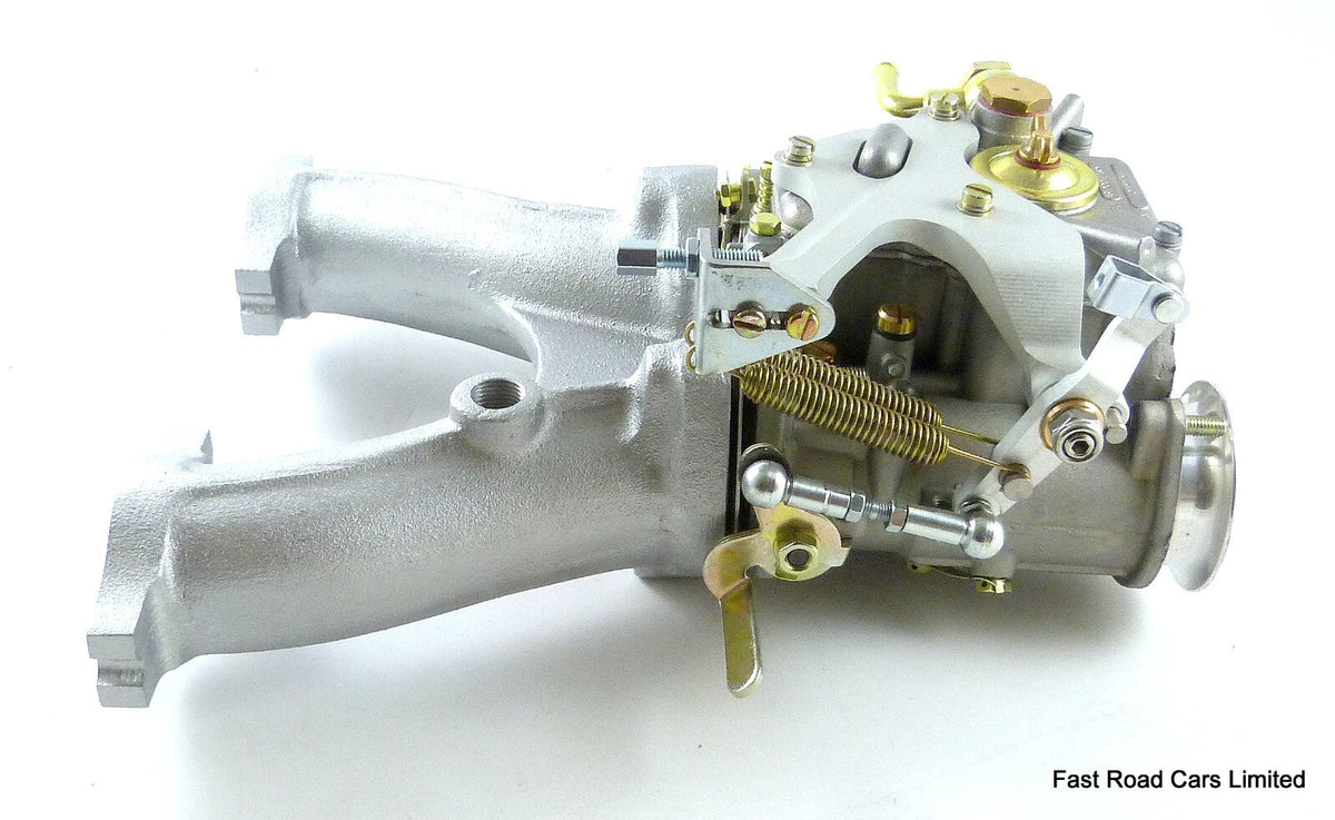 MGA/MGB GENUINE WEBER 45 DCOE 152G  CARB KIT MANGOLETSI 4160 INLET ASSEMBLED