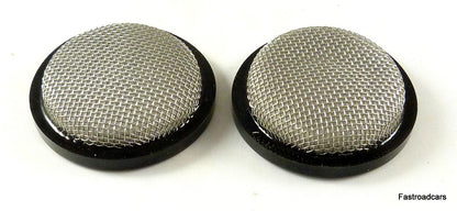WEBER 45 DCOE RAMPIPE/AIRHORN GAUZE COVERS pair TAILOR FIT REVISED DESIGN