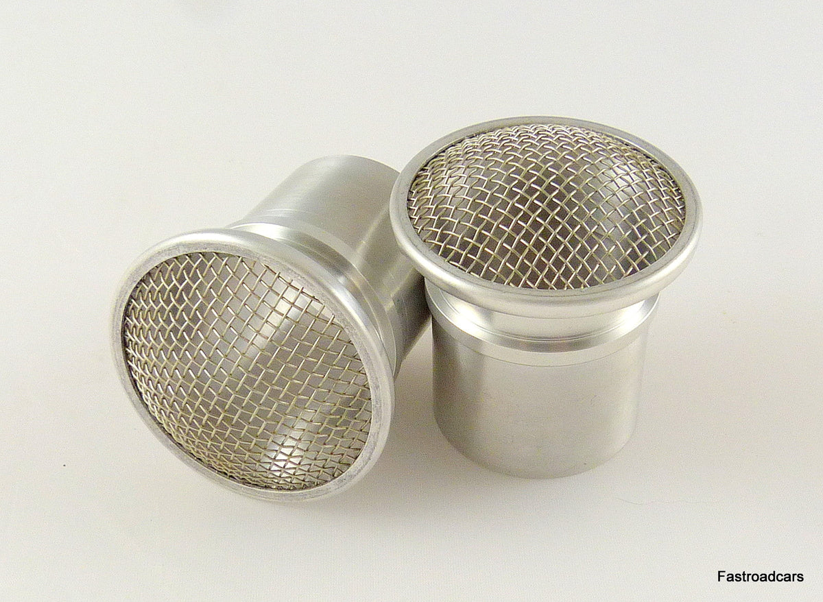 WEBER 40 DCOE RAMPIPE/AIRHORN 16mm WITH MESH COVER PAIR