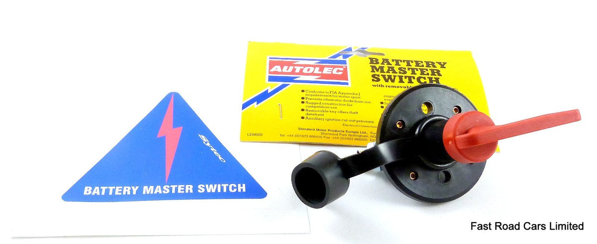 AUTOLEC GENUINE  BATTERY MASTER CUT OUT SWITCH NEW WITH KEY & DUST COVER