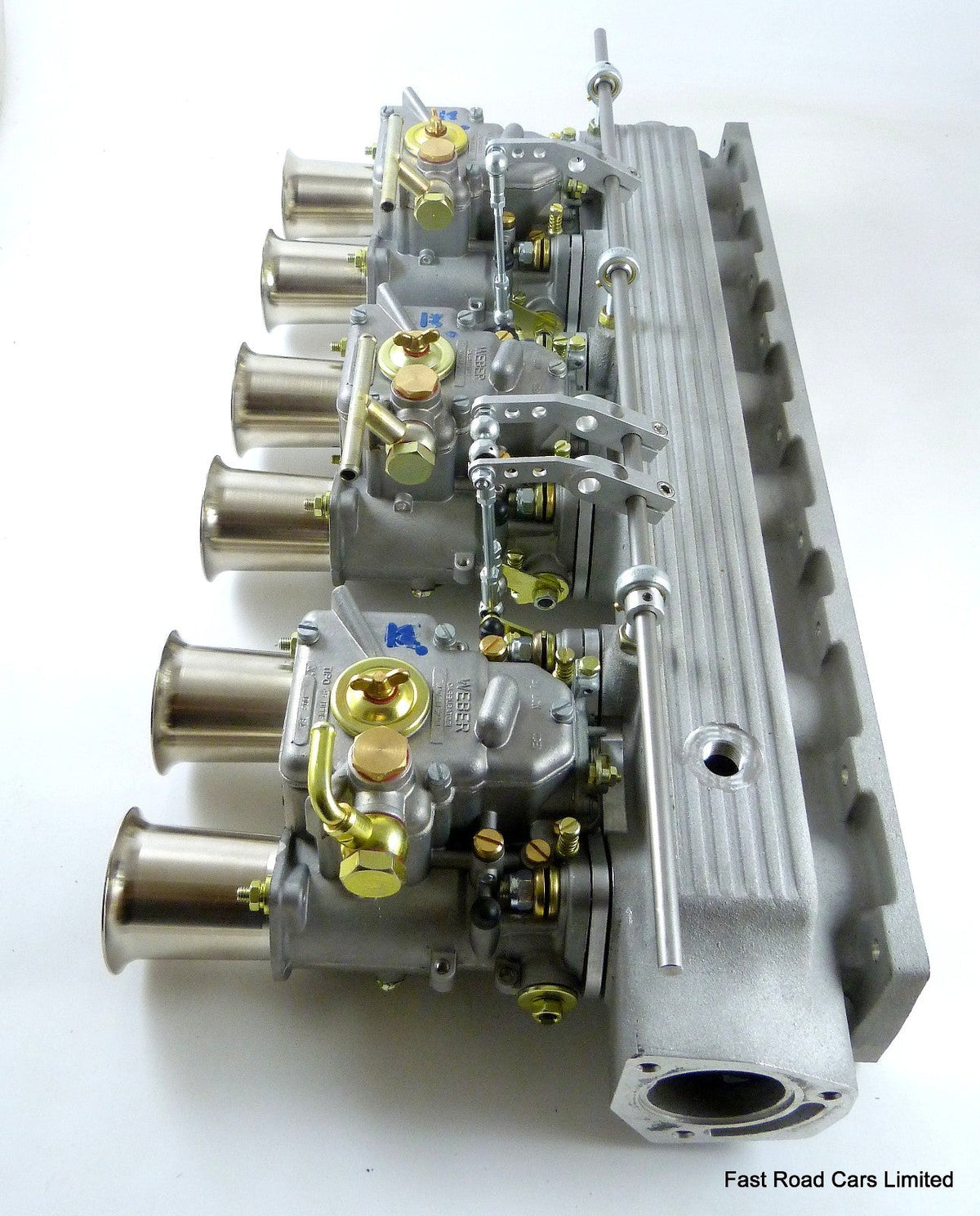 JAGUAR E TYPE 3.8/4.2 WEBER 45 DCOE 152G CARBURETTORS/MANIFOLD & LINKAGE £2897