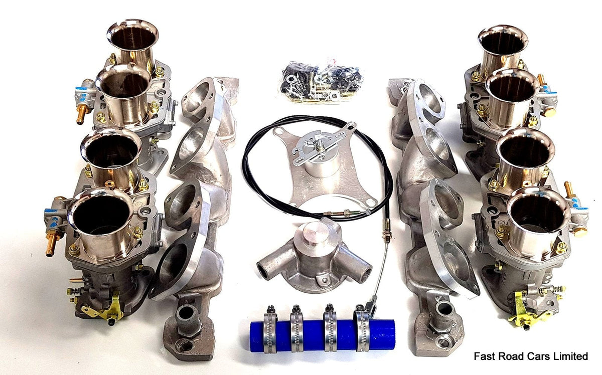 ROVER V8 3.5/3.9 GENUINE NEW  WEBER 44 IDF x4 CARBURETTORS/MANIFOLDS/LINKAGE