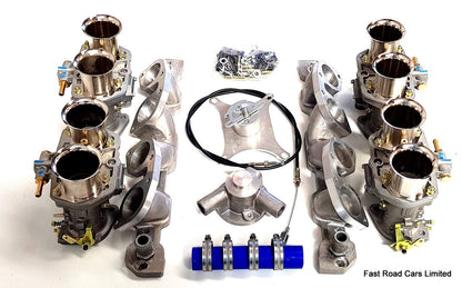 ROVER V8 3.5/3.9 GENUINE NEW  WEBER 44 IDF x4 CARBURETTORS/MANIFOLDS/LINKAGE