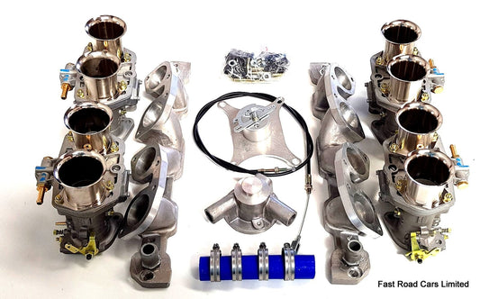 ROVER V8 3.5/3.9 GENUINE NEW  WEBER 44 IDF x4 CARBURETTORS/MANIFOLDS/LINKAGE