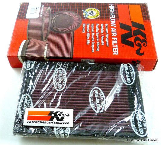 K&N AIR FILTER 33-2026 PRE OILED & BOXED NOS MAZDA 323 2.0 254mm x 176mm £29.97