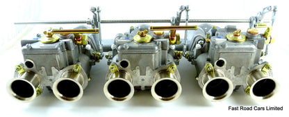 TRIUMPH TR6 WEBER 40 DCOE CARBURETTOR KIT GENUINE £2597.00 ASSEMBLED LOW PRICE