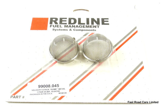 WEBER 45 DCOE & 44 IDF RAMPIPE/AIRHORN REDLINE DOME INSERTS pair