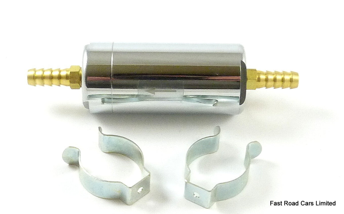 FUEL FILTER INJECTION/CARBURETTOR 8mm FITTED TAILS ONE ONLY AT £38.97